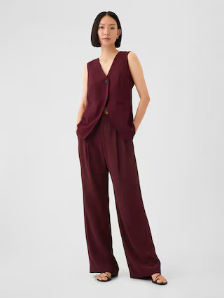 365 High Rise Pleated Trousers | Gap (US)