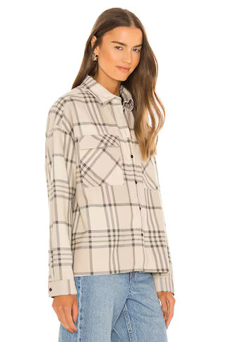 Dr. Denim Nathalie Shirt in Cashew Check from Revolve.com | Revolve Clothing (Global)