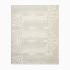 Kids Modern Track Easy Care Rug | West Elm (US)