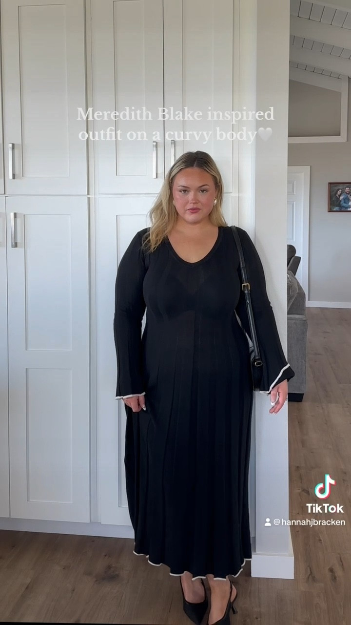 Still not over this look!! I always love a black & white timeless look 🤍 

This dress is the perfect piece for your wardrobe and it’s over how I literally wear it everywhere! 

Wearing size XL✨

#LTKSpringSale #LTKstyletip #LTKmidsize