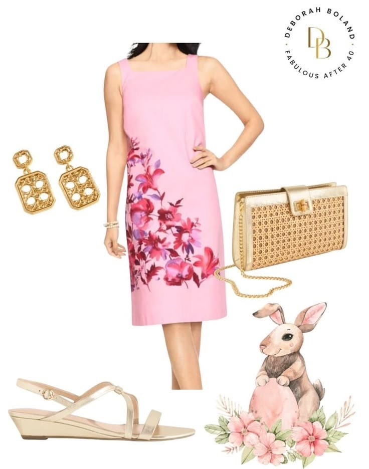 Pretty in pink… no holiday required 💕✨

Even though Easter has come and gone, this floral sheath dress is far too good to pack away. It’s one of those timeless pieces that works beautifully for a baby shower, bridal shower, or any special daytime event where you want to feel a little extra polished.

I love how the structured silhouette keeps it classic, while the soft pink florals add just the right touch of femininity. Paired it with simple gold sandals to keep the look light, fresh, and easy.

It’s giving effortless elegance without trying too hard… and honestly, that’s always the goal 🤍


#LTKootd #LTKOver40 #LTKSeasonal