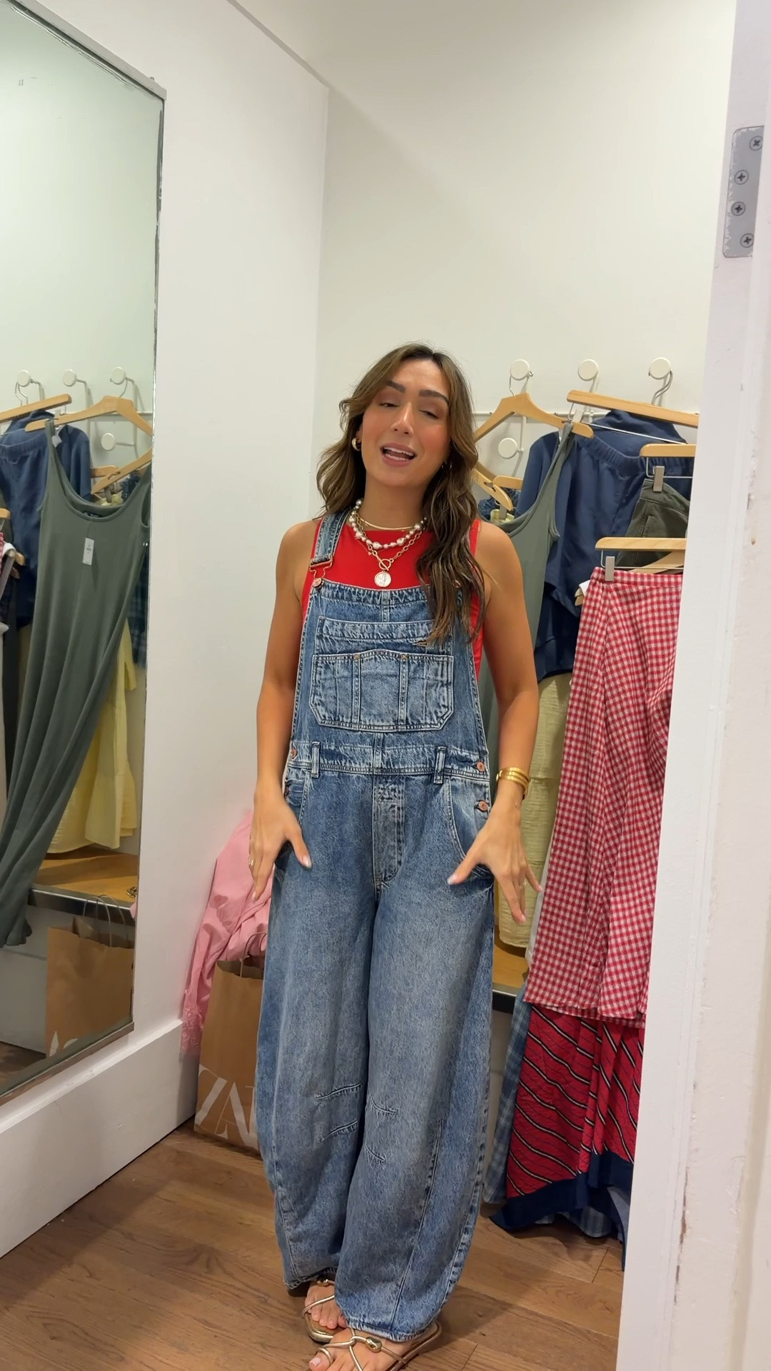 Wearing a s in both but would prefer XS or even XXS in overalls!

#LTKootd #LTKgrwm #LTKSeasonal