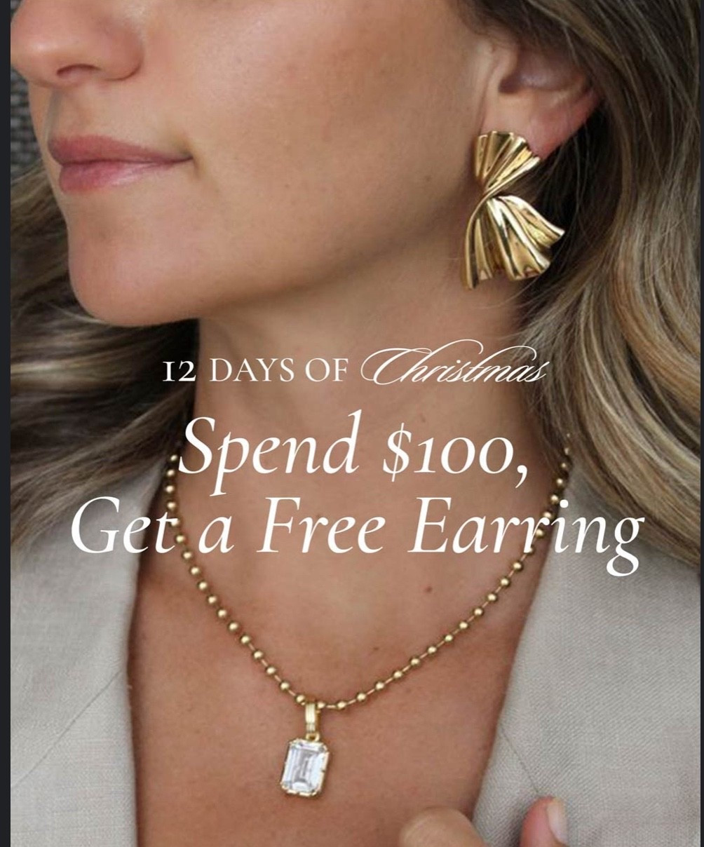 Another day, another great deal. Pick any earrings after you spend $100 - code DAY4

#LTKHoliday #LTKGiftGuide #LTKSaleAlert