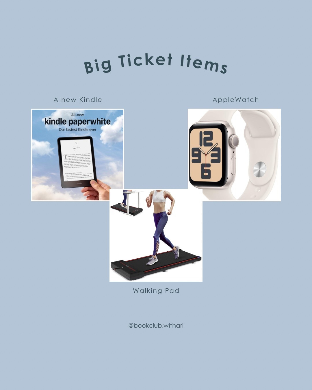 Mother’s Day bookish gift ideas part 5 and final! 💫 If you want to splurge and make the mother figure in your life feel extra special this year, consider a new Kindle, a walking pad, or an AppleWatch. I love to set up my Kindle with its remote page turner, put on my watch, and walk while I read. I see how many pages I can read and how many miles I can walk at the same time!

#LTKGiftGuide #LTKSaleAlert #LTKActive