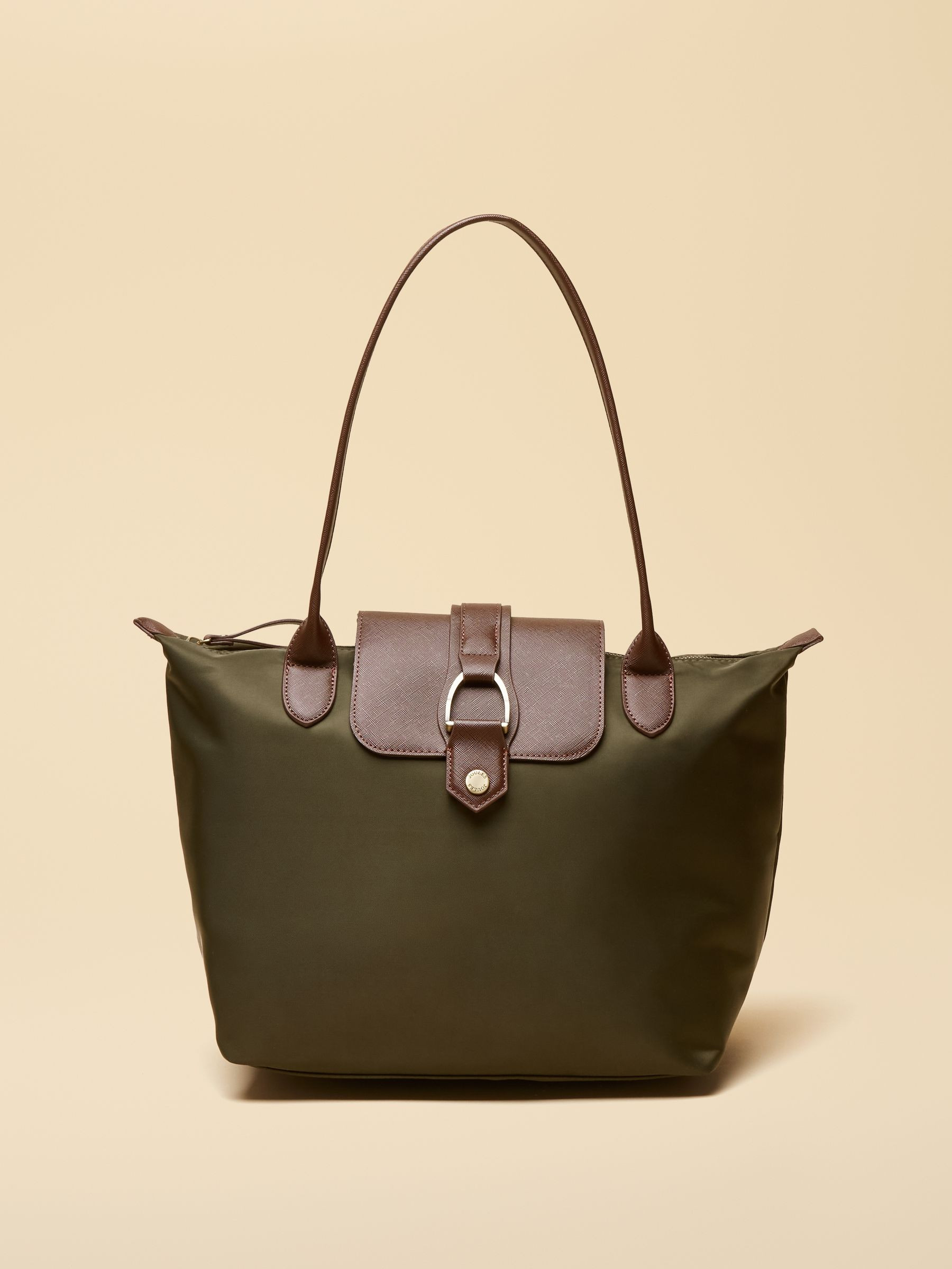 Edie Khaki Green Shopper bag | Joules | Joules