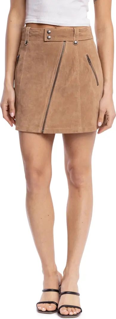 Zip Suede Miniskirt | Nordstrom