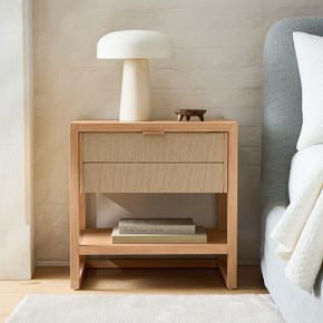 Kody Wood & Paper Cord Nightstand (24") | West Elm (US)