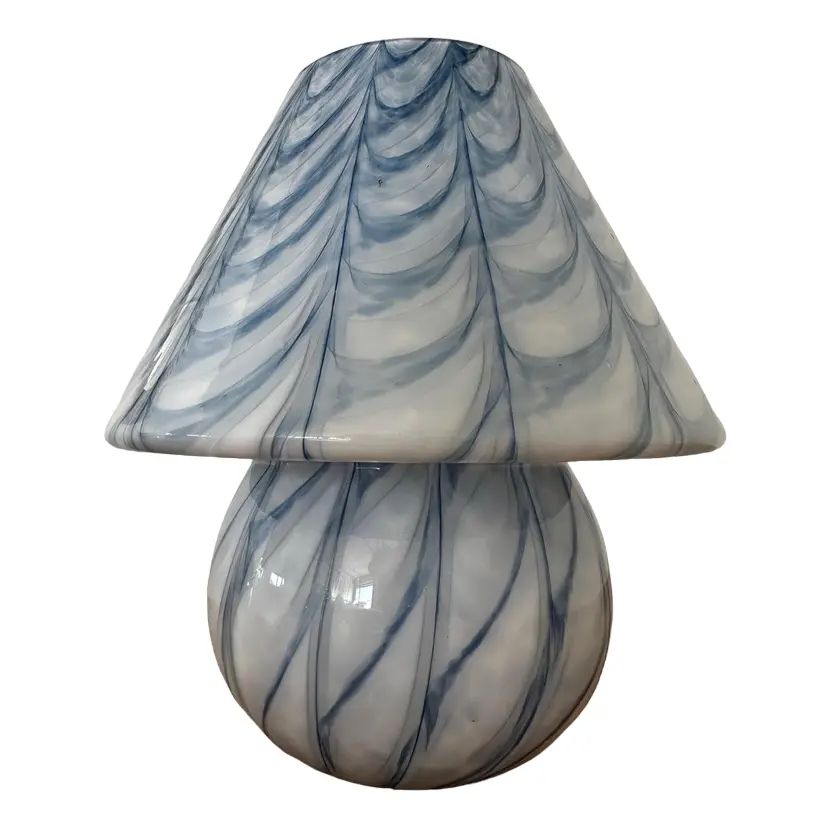 Murano Glass Mushroom Table Lamp, 1990s | Chairish