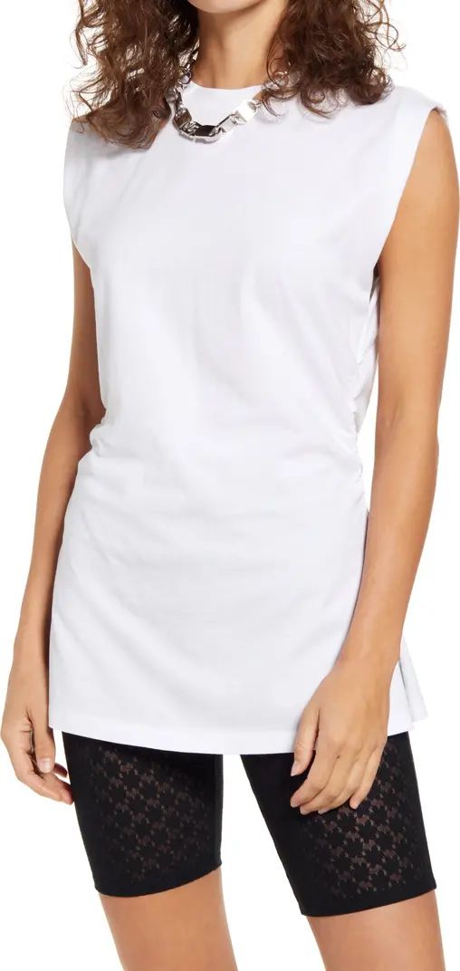 Open Edit Side Ruched Sleeveless Tunic | Nordstrom | Nordstrom