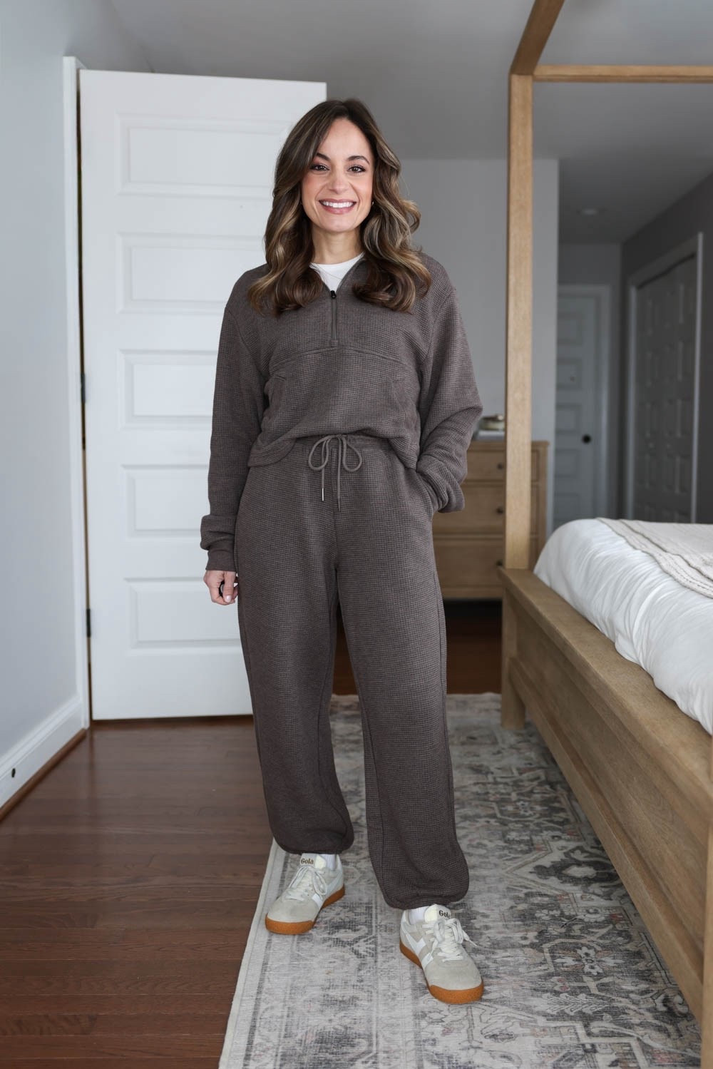 A cozy winter jogger set from @athleta you’ll want to live in all winter. #AthletaPartner

The Athleta Semi Annual Sale going on is an extra 30% off sale.
 
The Tranquil Joggers and ½ Zip are a soft and cozy lined waffle knit. The joggers have a generous fit, that’s still petite-friendly (shown on me at 4’10”).
  
Tranquil Waffle 1/2 Zip Sweatshirt: XXS in chocolate heather
Tranquil Mid Rise Waffle Jogger: Petite XXS in Chocolate Brown Heather


#LTKPetite #LTKSaleAlert