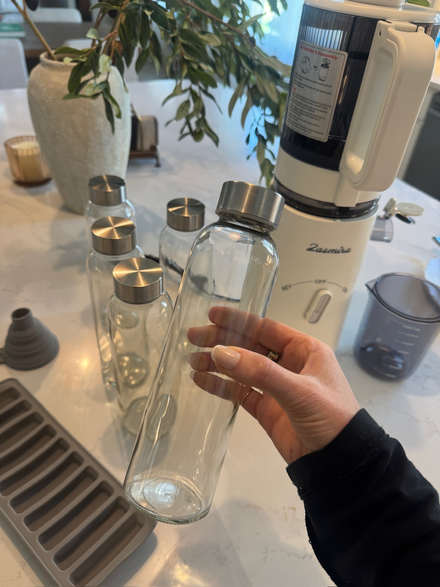 The perfect glass bottles for juices or just everyday water bottles!  

 

#LTKHome #LTKSaleAlert #LTKFindsUnder50