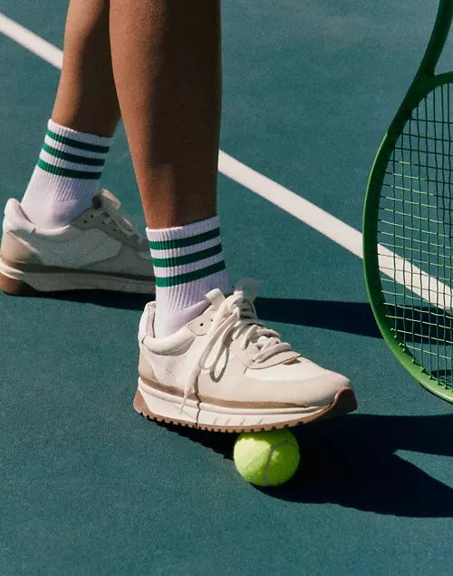 Kickoff Trainer Sneakers in Neutral Colorblock Leather | Madewell