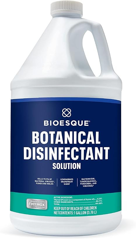 Bioesque Botanical Disinfectant Solution, Heavy Duty Broad-Spectrum Disinfectant, Kills 99.9% of ... | Amazon (US)