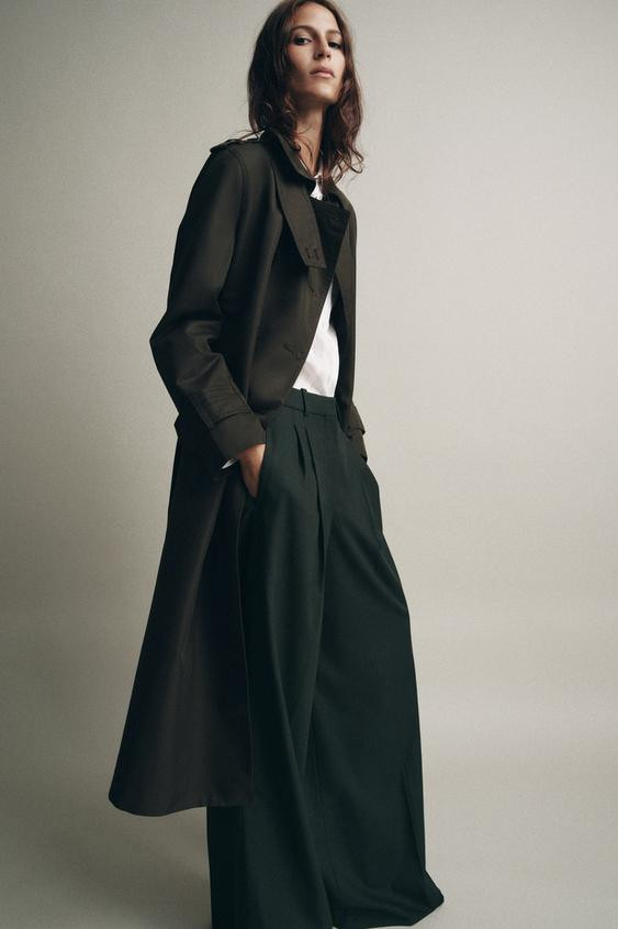 WATER REPELLENT DOUBLE-BREASTED TRENCH COAT ZW COLLECTION | Zara UK