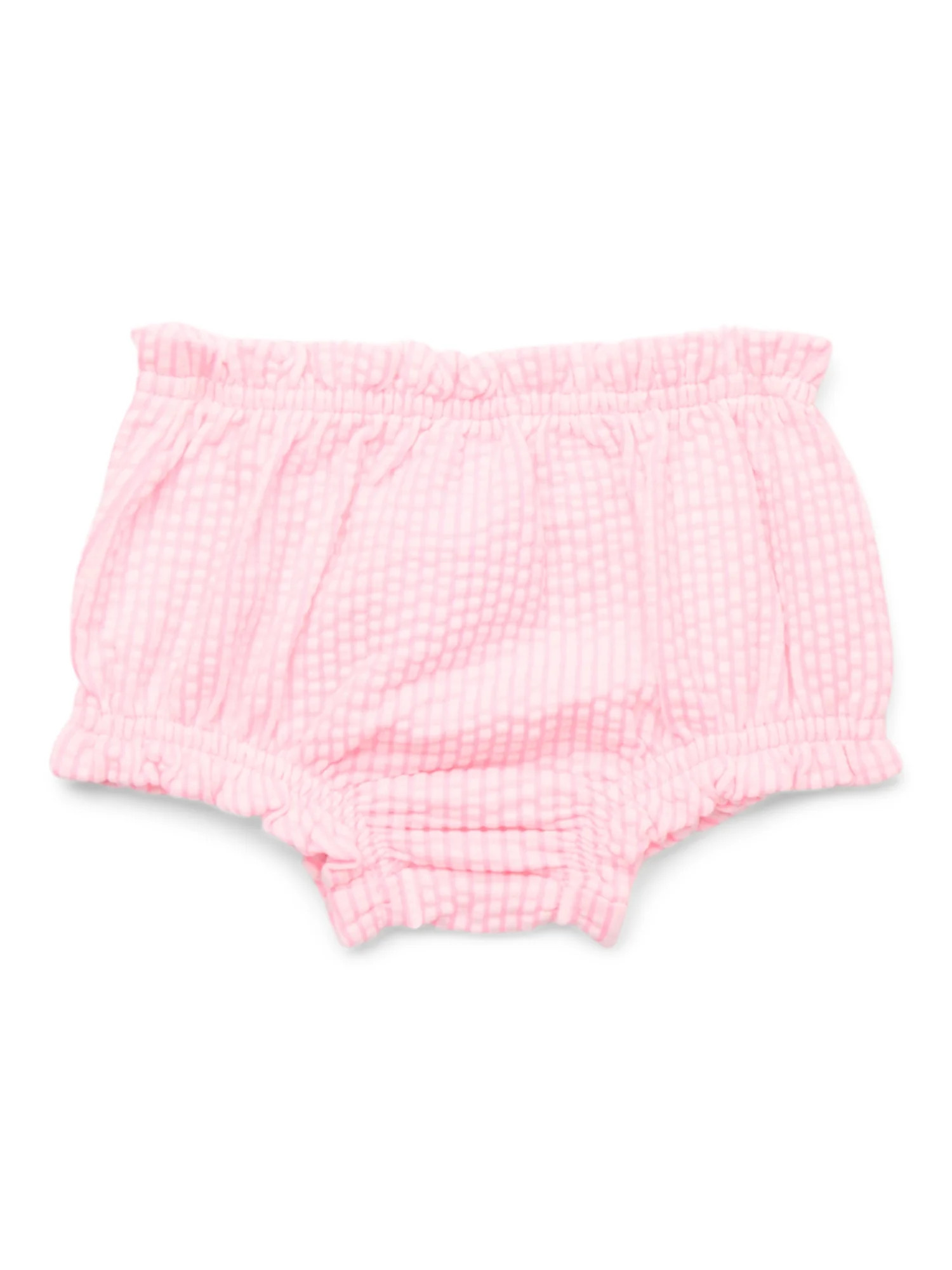 Garanimals Baby Girl Seersucker Ruffle Bloomer Shorts, Sizes 0-24 Months | Walmart (US)