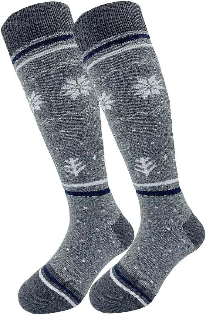 HIGHCAMP Kids Ski Snow Socks,2 Pairs for Snowboard Skating Skiing Boys Girls Toddler Winter Outdo... | Amazon (US)