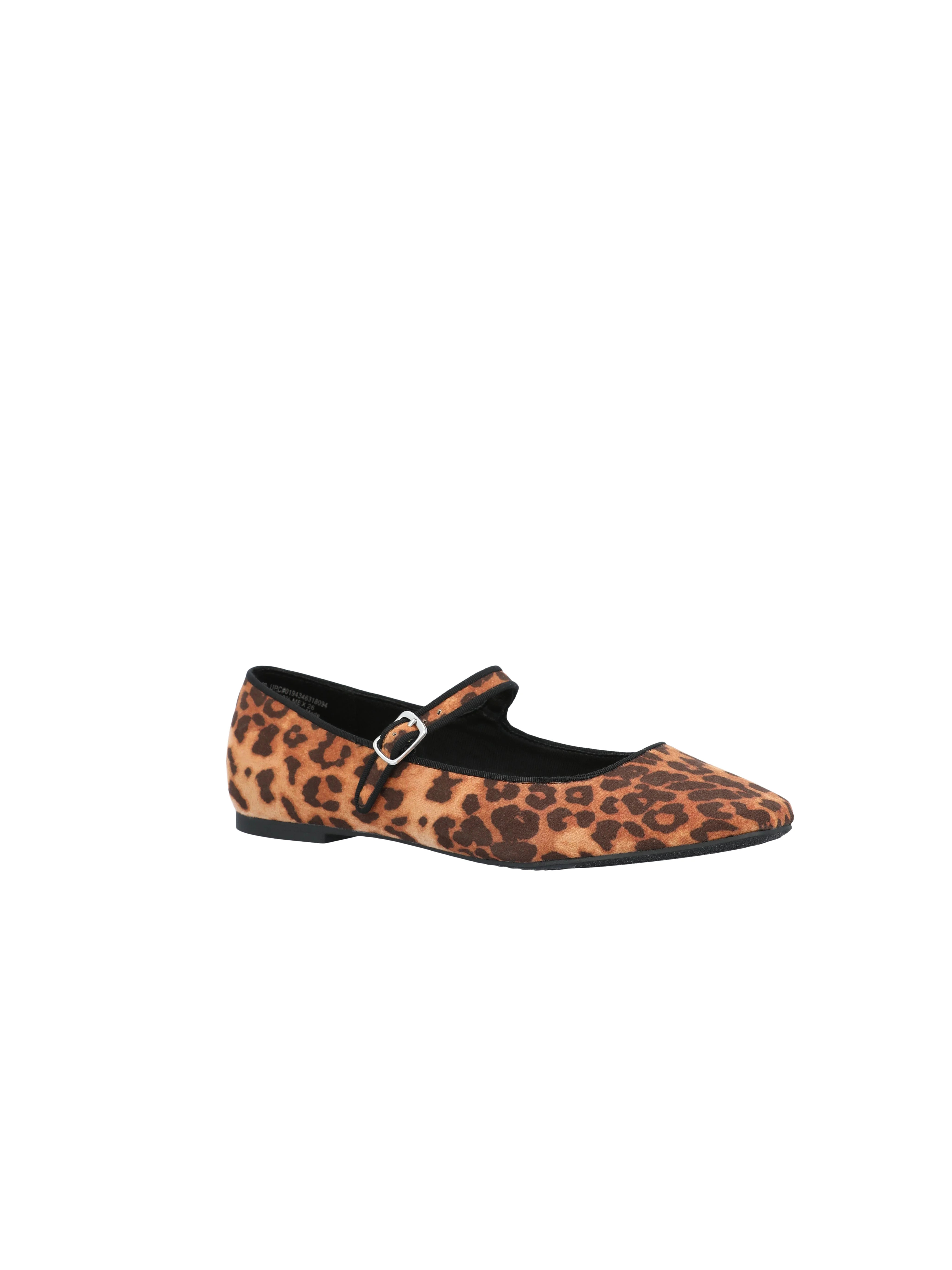 Time and Tru Women's Faux Leather Mary Jane Flats, Wide Width Available | Walmart (US)