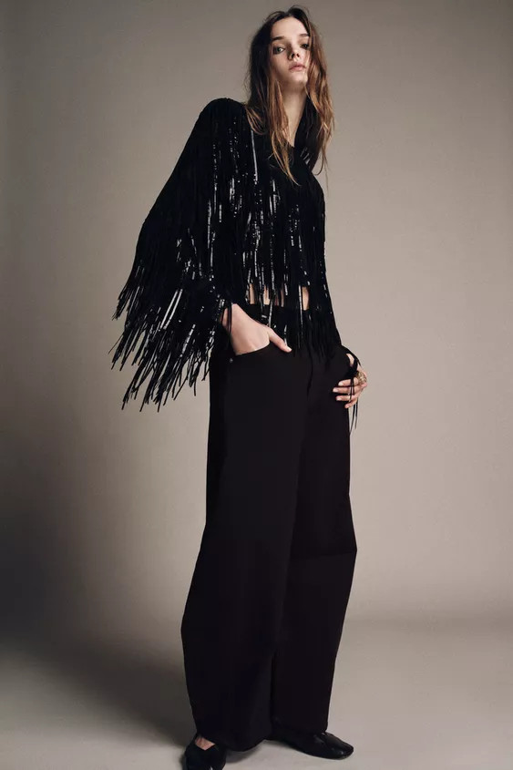 ZW COLLECTION LIMITED EDITION FRINGED JACKET | Zara UK