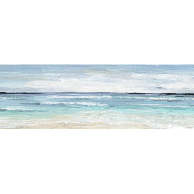 Beach On On Canvas by Marmont Hill Print | Wayfair North America
