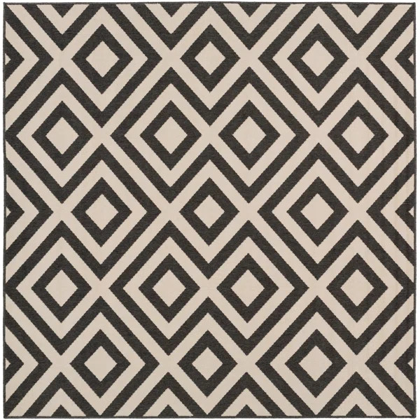 Smythe Indoor / Outdoor Area Rug in Black/Cream | Wayfair North America