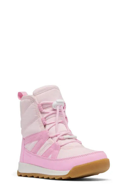 SOREL Kids' Whitney II Plus Waterproof Snow Boot in Pink Dawn/Sea Salt at Nordstrom, Size 9 M | Nordstrom