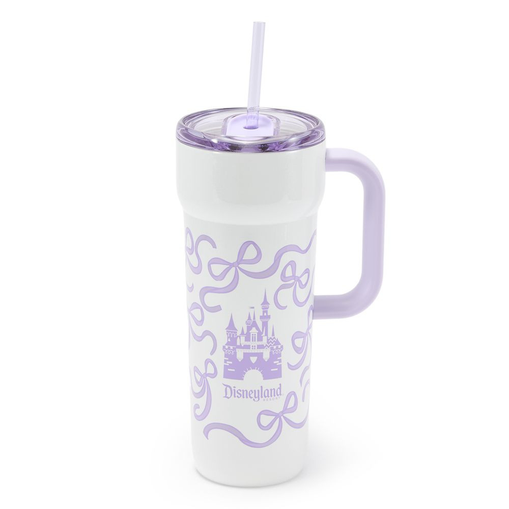 Disneyland 24 oz. Stainless Steel Starbucks\u00ae Travel Tumbler with Straw \u2013 Lavender | Disney Store