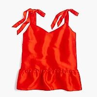 https://www.jcrew.com/p/womens_sale_events/30offselectstyles_/shirtsandtops/silk-tieshoulder-peplum- | J.Crew US