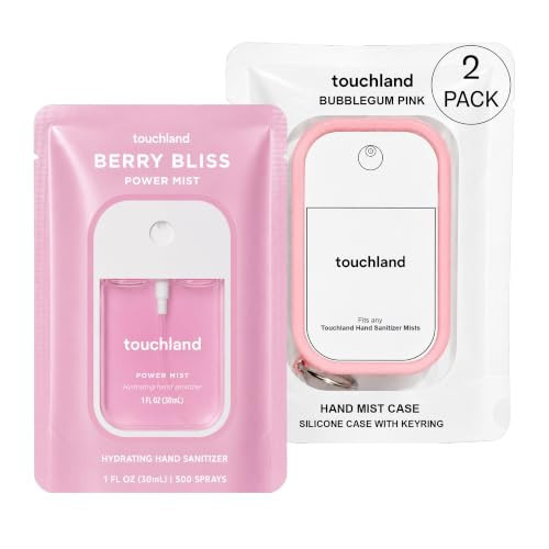 Touchland Hand Sanitizer Spray + Case Set, Pink Pop – 1 x 1 FL OZ | Amazon (US)