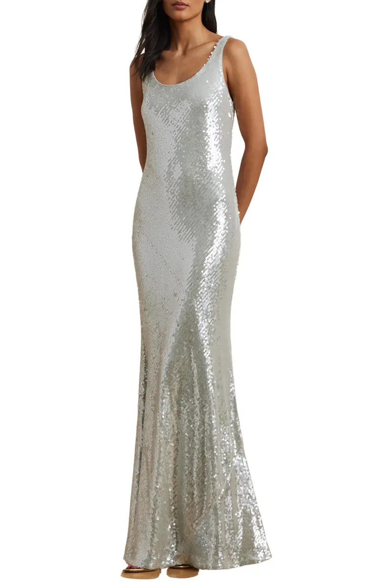 Sequin Column Gown | Nordstrom