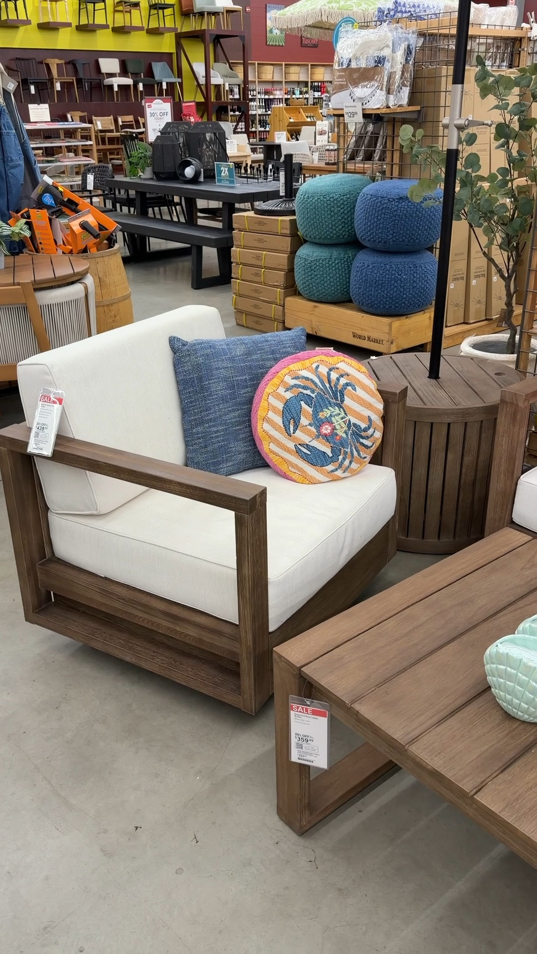 Look past the wild pillows, I’m obsessed with this outdoor furniture. We’ve had the coffee table for 3 years and it’s held up amazing. I think it’s time we grab the rest of the set! 

World market, outdoor furniture, outdoor living, outdoor sofa, outdoor stove, chair, outdoor coffee, table, armchair, dining table, sale, best seller, viral ￼

#LTKHome #LTKSaleAlert #LTKSeasonal