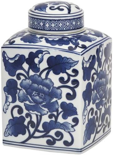 Imax 89829 Toll Mache Small Lidded Jar - Handcrafted Ceramic Canister, Lidded Kitchenware, Modern... | Amazon (US)