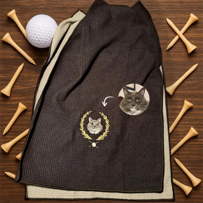 Custom Embroidered Golf Towel - Etsy | Etsy (US)