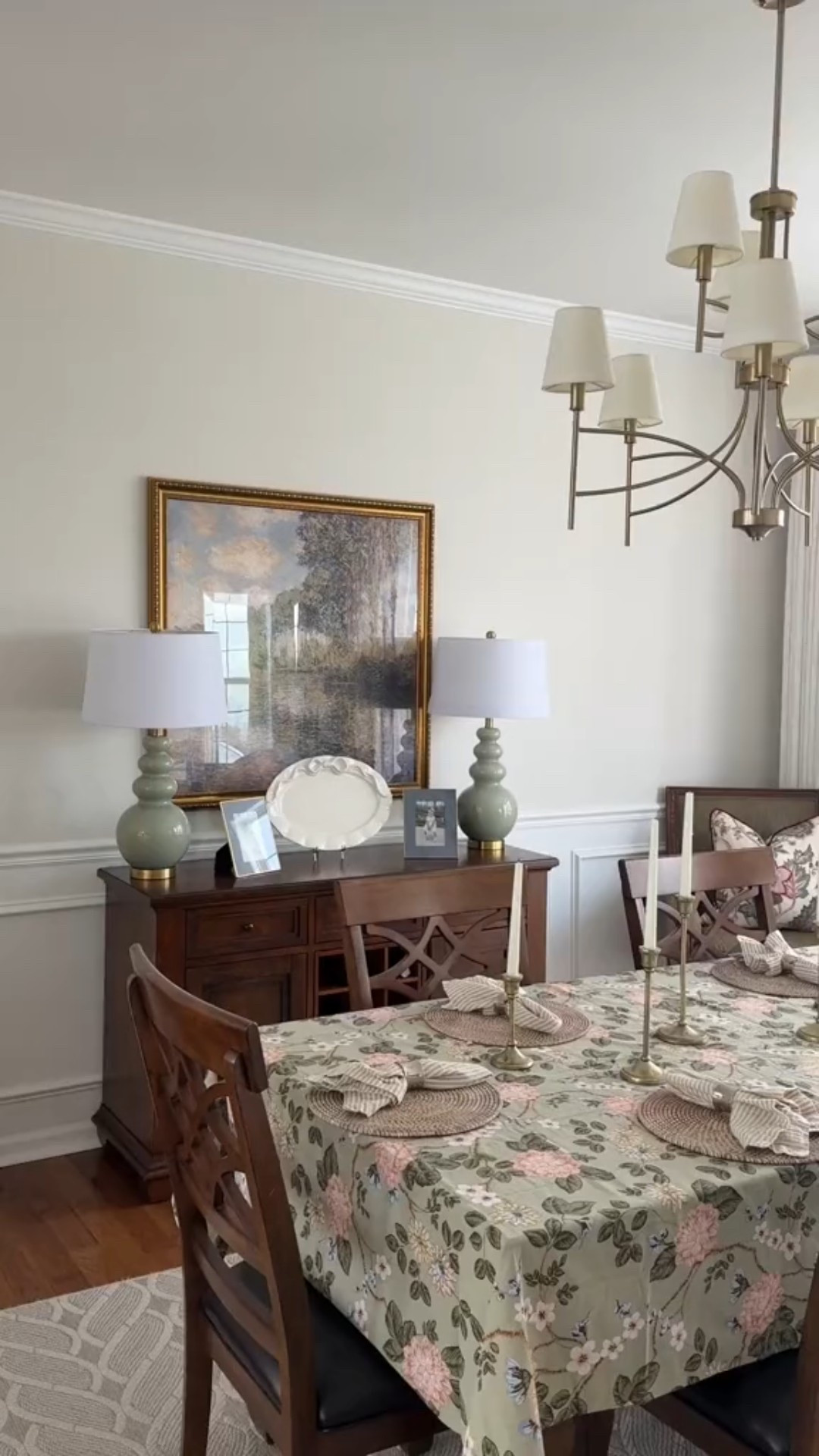 Dining room decor, spring dining room, table scape, table cloth, bow dishes, hostess gift, home decor, green decor, floral decor

#LTKHome #LTKSeasonal #LTKSaleAlert