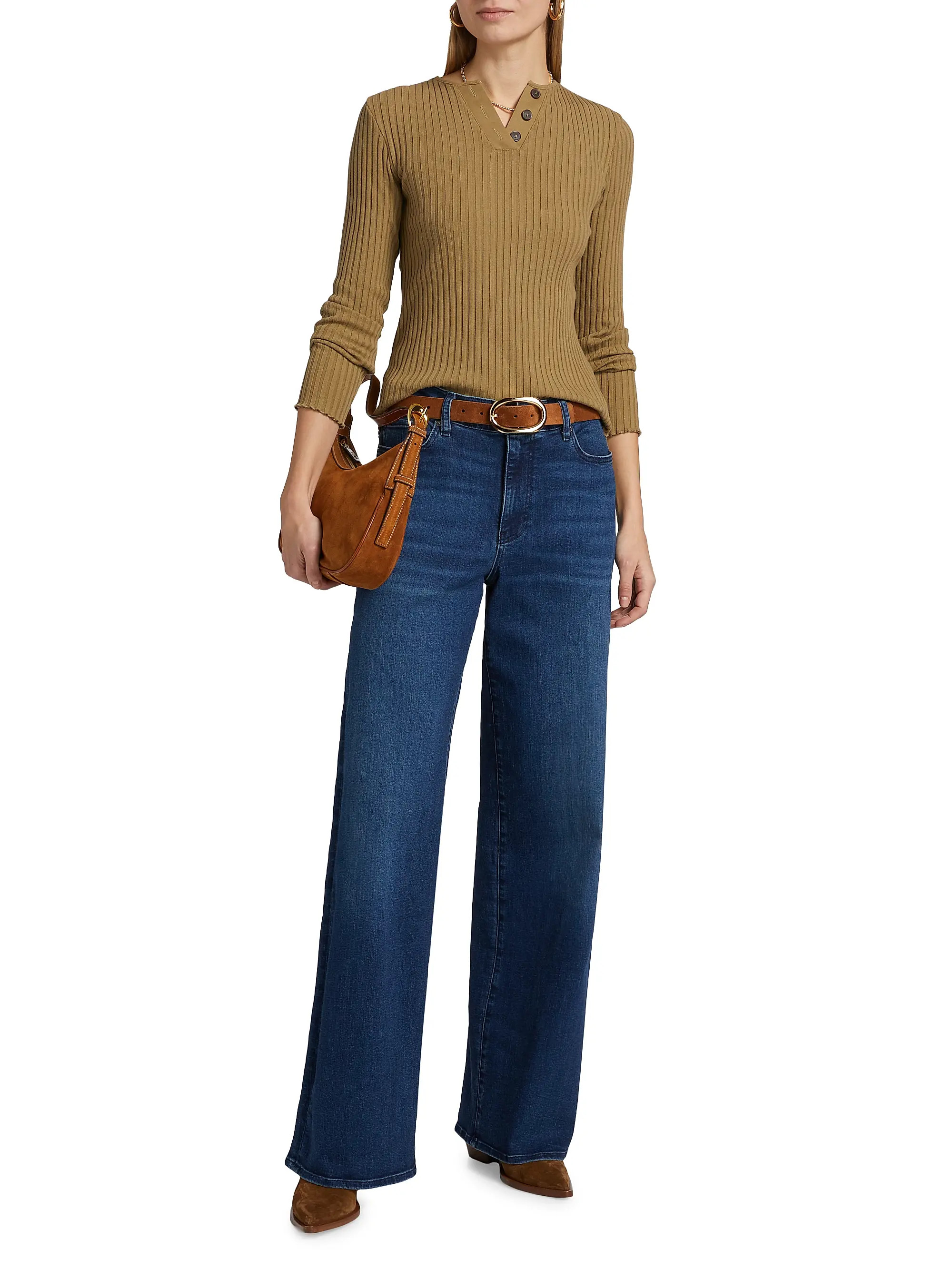 Frame Le Slim Palazzo Jeans | Saks Fifth Avenue | Saks Fifth Avenue