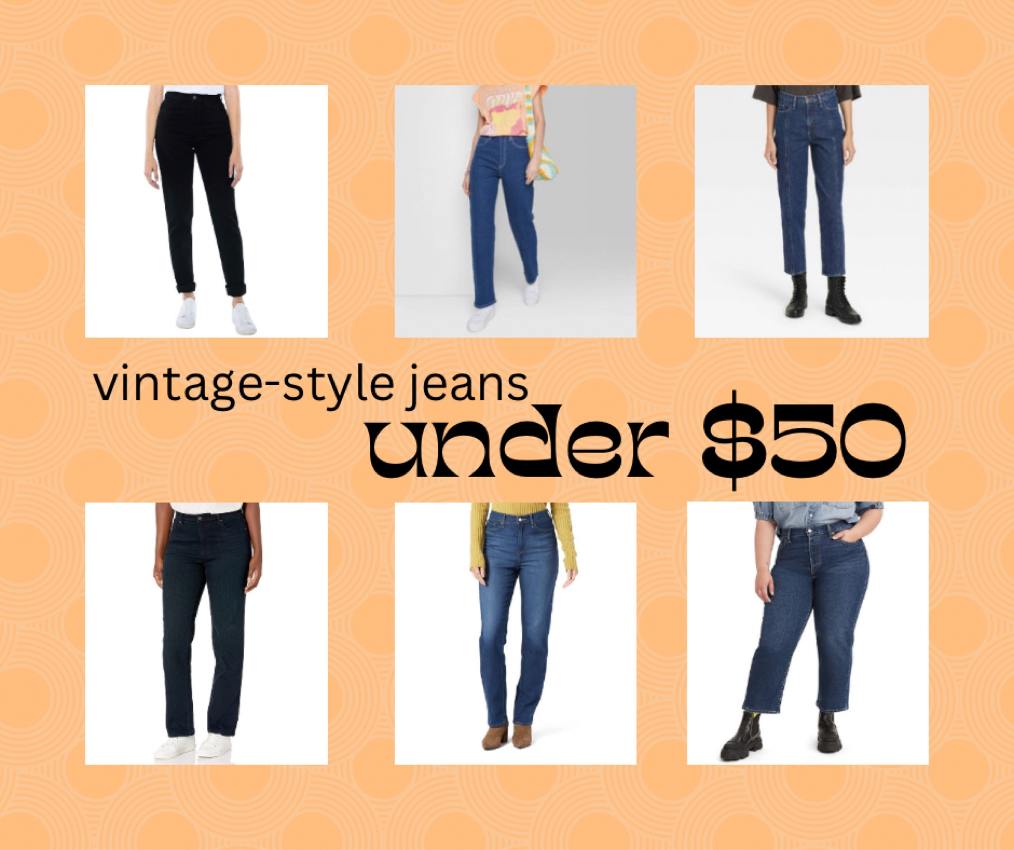 I’ve been trying to find the perfect pair of vintage jeans on a budget! Here are the styles I tried in my search. 

#LTKunder50