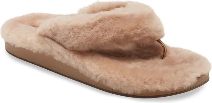 OluKai Kipea Heu Genuine Shearling Slide Sandal (Women) | Nordstrom | Nordstrom