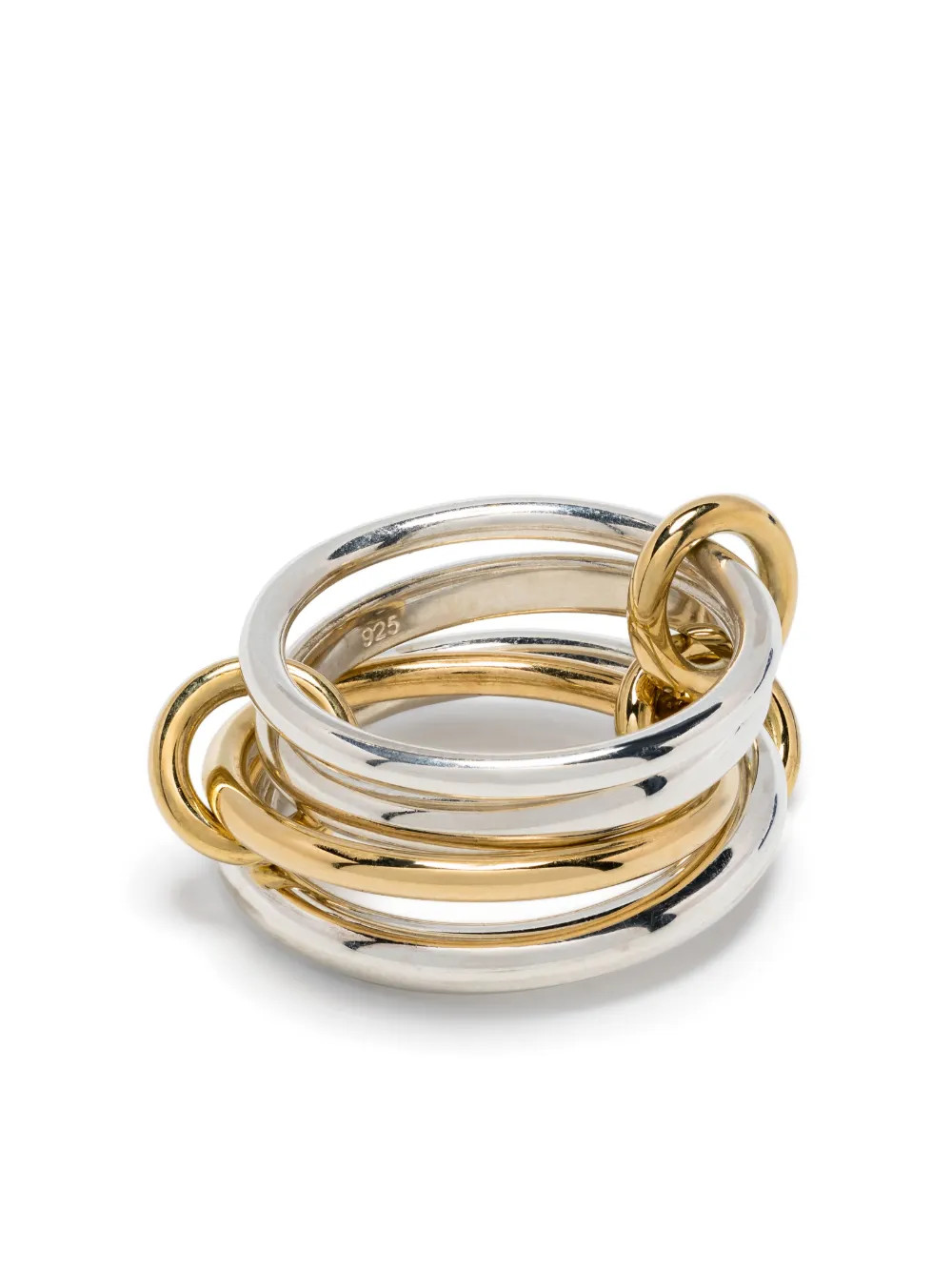 Spinelli Kilcollin 18kt Yellow Gold And Sterling Silver Hyacinth Rings | Silver | FARFETCH UK | Farfetch Global