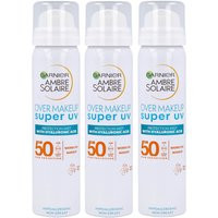 Garnier Ambre Solaire Over Makeup Super UV Protection Mist SPF50 75ml Trio | LOOKFANTASTIC NL