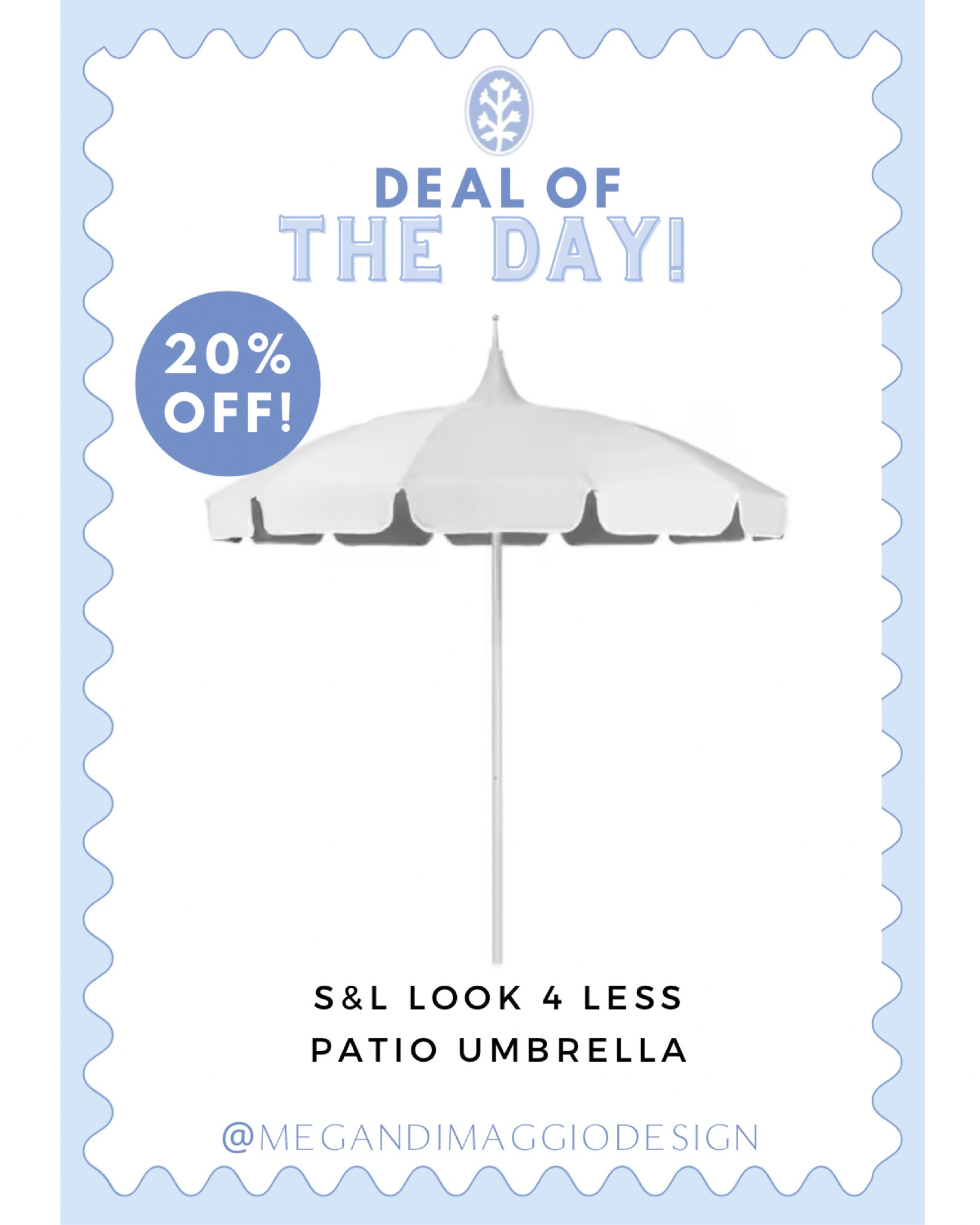 Serena & Lily white pagoda patio umbrella look for less is now 20% OFF!! 🙌🏻☀️ highly rated & made with sunbrella fabric! Such a great style & perfect for patio season!! 😍

#LTKHome #LTKSeasonal #LTKSaleAlert