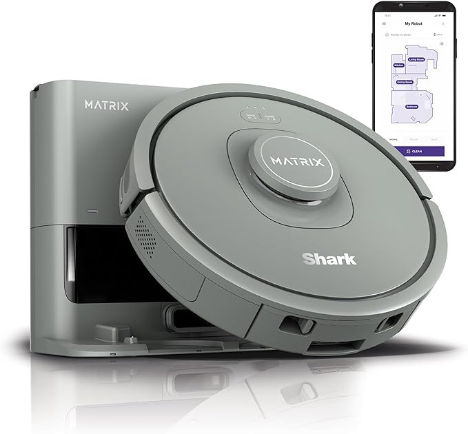 Shark RV2300S Matrix Self-Empty Robot Vacuum (Renewed) with No Spots Missed on Carpets & Hard Flo... | Amazon (US)