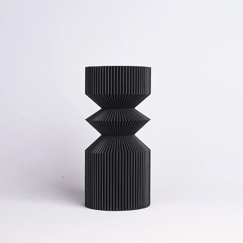 1pc 3D Printed Black Vase For Dried Flowers - Minimalist Design Flower Vase Perfect For Weddings,... | Temu Affiliate Program