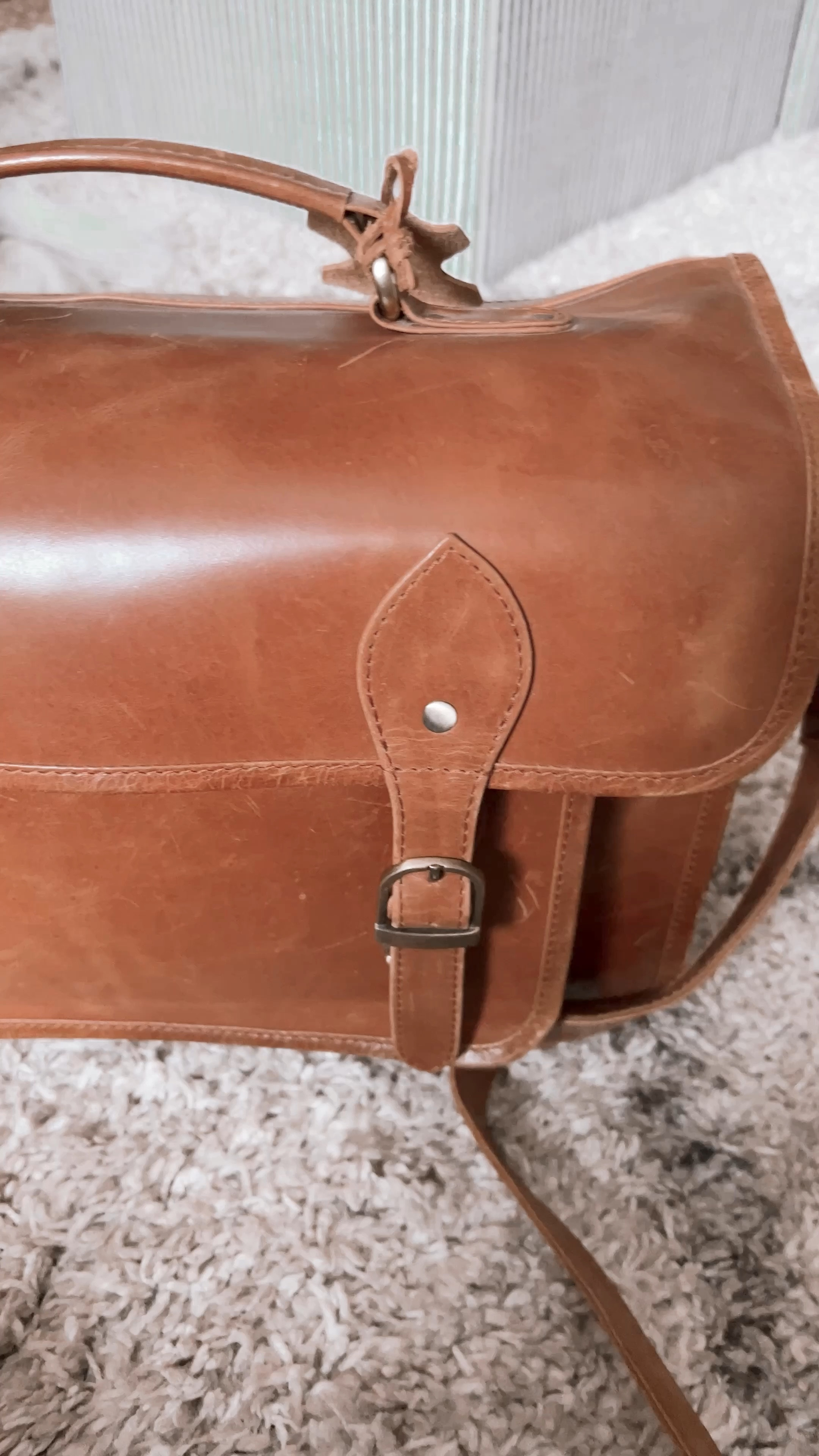 DSLR Mirrorless SLR Camera Bag Case 15 inch in Rustic Crunch Cow Leather

The camera bag features a removable full leather strap with a shoulder comfort pad which can be easily adjusted to preferred lengths. The bag can be carried by the handle, worn on the shoulder or cross-body. Roomy padded storage caddy with three movable sections, the bag features a full divided section for your Laptop/Tablet/Documents. There is a large gusseted pocket upfront plus two secured pockets with a zipper - one inside and one on the back for quick access. Handcrafted and Ideal for a variety of modern 21st century lifestyles. Remove the camera caddy and use it as your everyday bag

#LTKitbag #LTKsalealert #LTKxPrimeDay