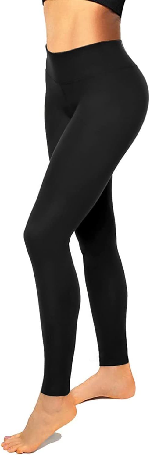 High Waisted Leggings for Women No See-Through-Soft Athletic Tummy Control Black Pants for Runnin... | Amazon (US)