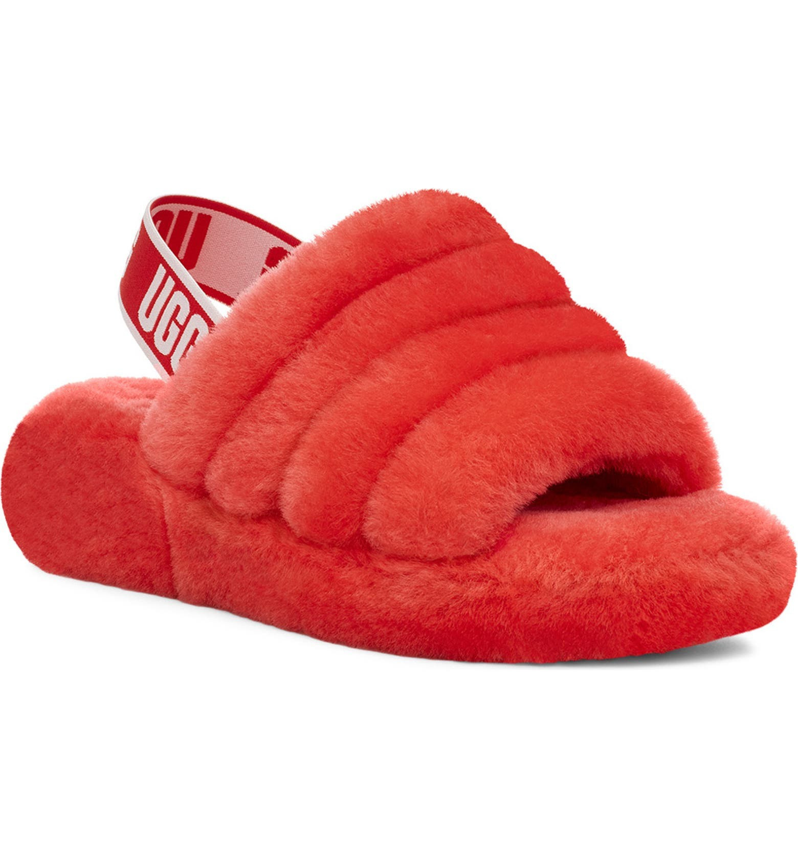 Fluff Yeah Genuine Shearling Slingback Sandal | Nordstrom | Nordstrom