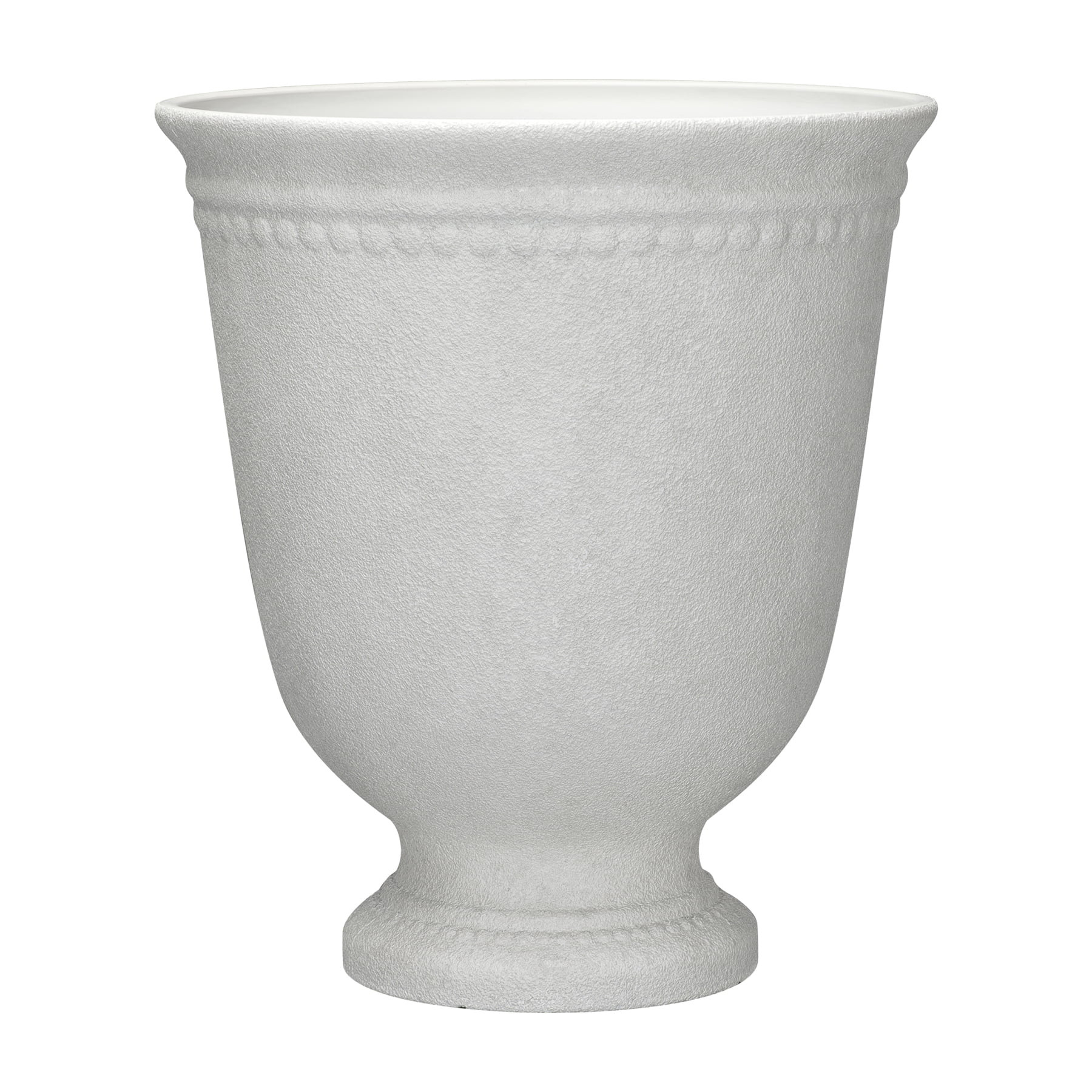 My Texas House 16 x 18.1 Inch Asti Urn White Recycled Resin Planter | Walmart (US)