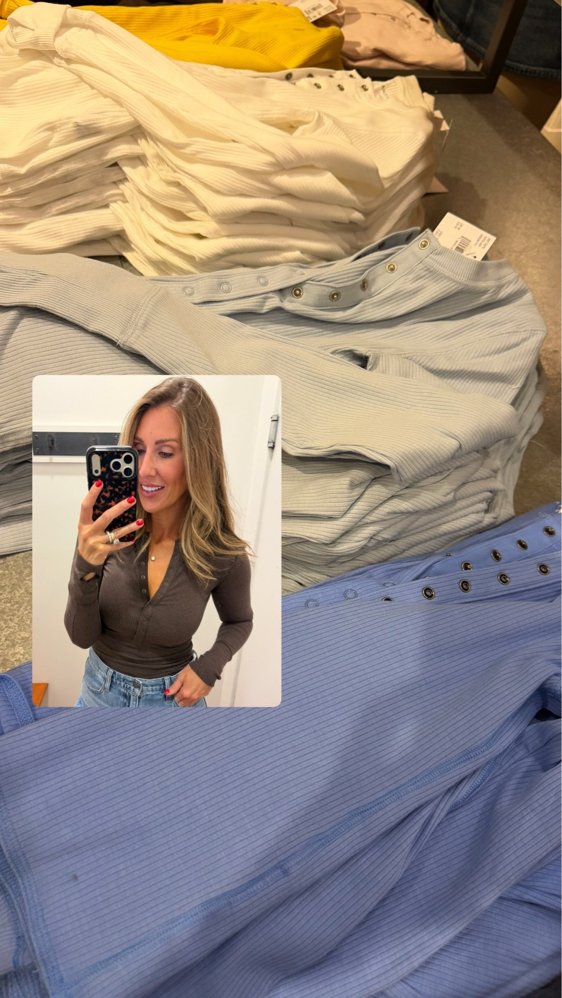 This ribbed snap front top is such a good fall basic. I love the fitted shape, soft texture, and button detail that makes it feel a little more special than a regular long sleeve. Perfect with jeans now and easy to layer under jackets and vests later.

ribbed top, snap front top, fall basics, long sleeve top, layering piece, casual fall outfit, everyday style, women’s fall fashion, wardrobe essentials, denim outfit, TheMomInStyle

#LTKootd #LTKSeasonal #LTKOver40
