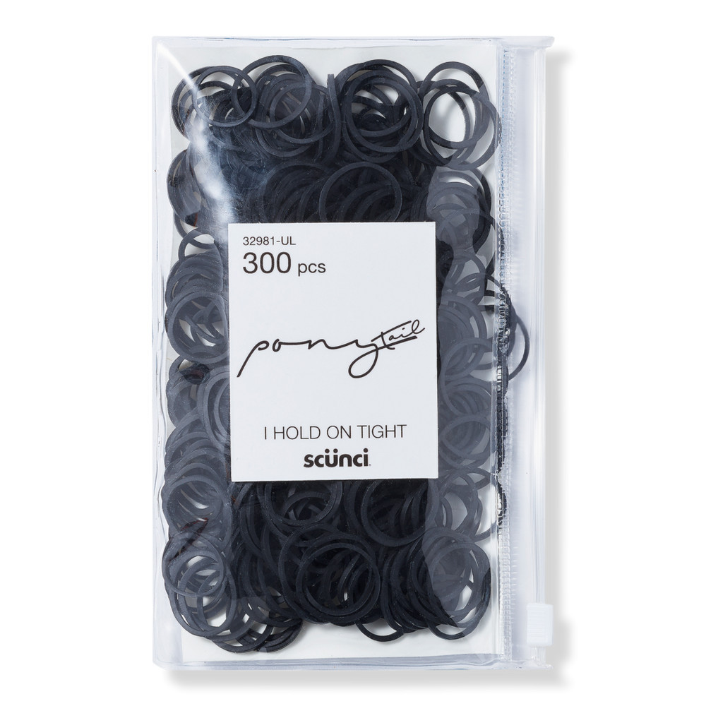 Scunci Mixed Size Rubber Bands - Black | Ulta