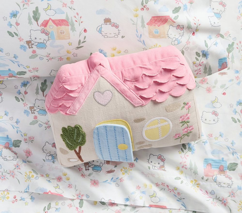 Hello Kitty® Cottage Pillow | Pottery Barn Kids