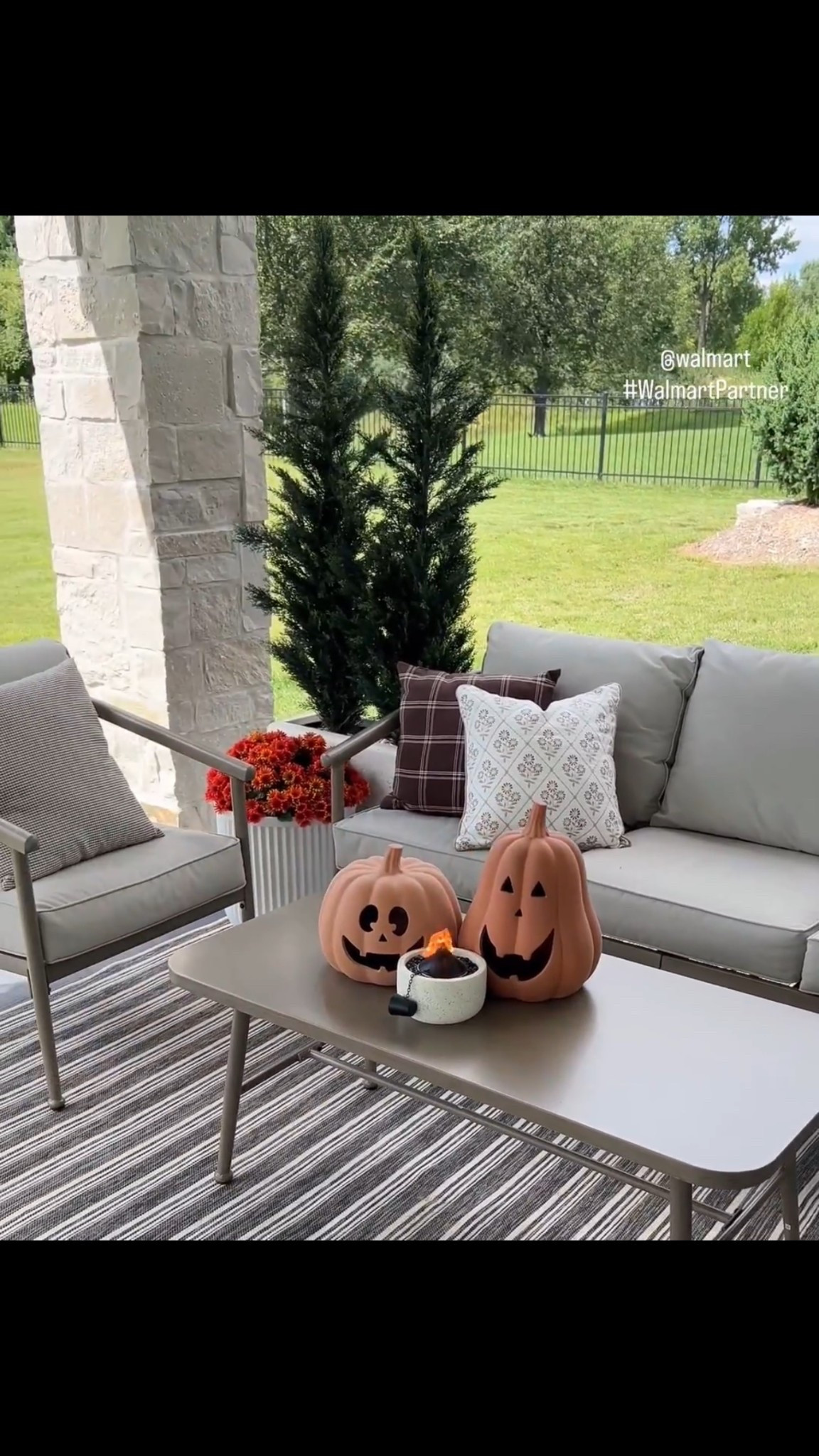 I can't believe the price on this patio set from @walmart! #WalmartPartner
It has removeable cushion covers that are water, UV, and stain proof. It is also completely weather and rust proof as well! I grabbed everything on Walmart. I love the western vibes.

#LTKHome #LTKStyleTip #LTKSeasonal