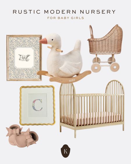 Loving these rustic modern decor pieces for a little girl’s nursery! Give us all the texture and pattern! 🎀💕🦢

#LTKbaby
